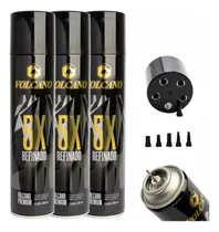 Comprar 3 Refil Gás Butano Maçarico Isqueiro 5x Adaptadores Volcano