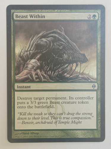 Carta Magic Beast Within [new Phyrexia] Mtg Instant