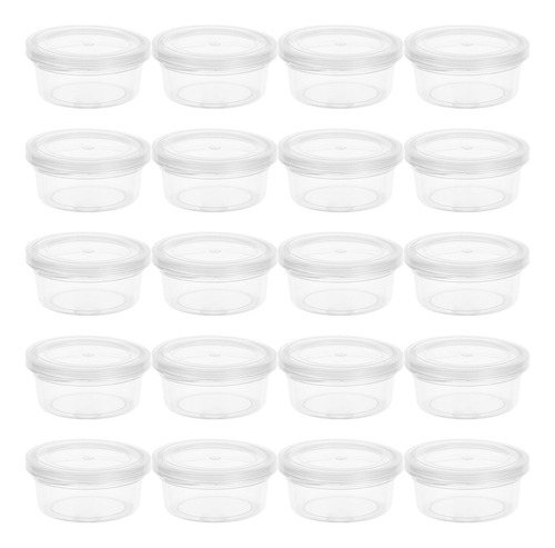 Minicaja De Almacenamiento Transparente Con Tapa Redonda De