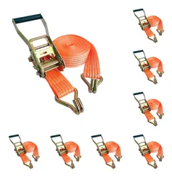 Comprar Jogo 8 Cintas De Amarração Catraca 10m X 50mm 3 Ton Charbs no Mercado Livre