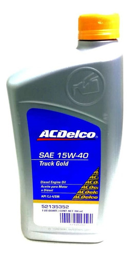Aceite 15w-40 15w40 Acdelco Gasolina Diesel 52135352 Tienda
