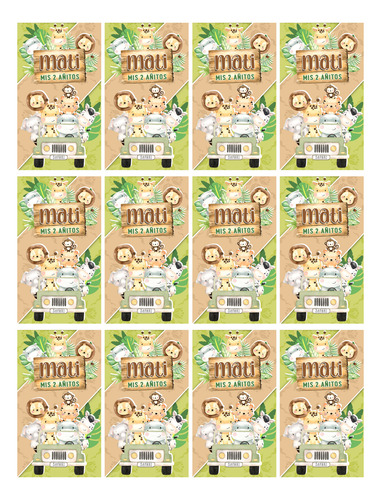 Safari Animalitos (kit Para Imprimir)