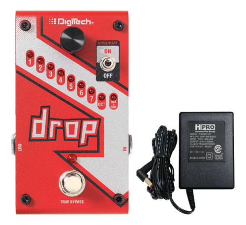 Pedal De Cambio De Tono Digitech Drop Compact Polifonic Drop