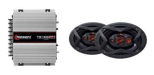 Módulo Ts400 400w Rms 4c 2ohms + Falante 6x9 Pol 69qdfx100