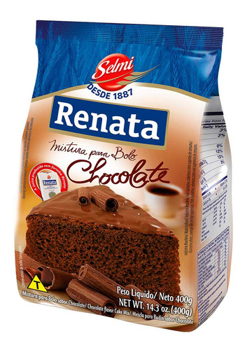 Mistura Para Bolo Renata Sabor Chocolate 400g