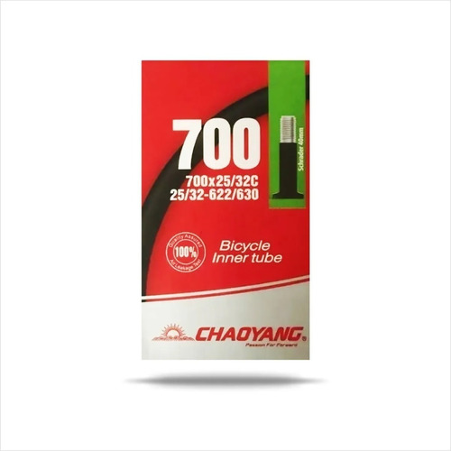 Cámara Bicicleta Chaoyang 700x25-32 Valv Auto 40mm Schrader