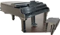 Comprar Miniatura Piano De Cola 3d Con Silla - Miniatura Decorativa