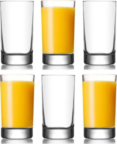 Vasos De Vidrio Transparente Para Jugo Y Más, 150 Ml, Set De