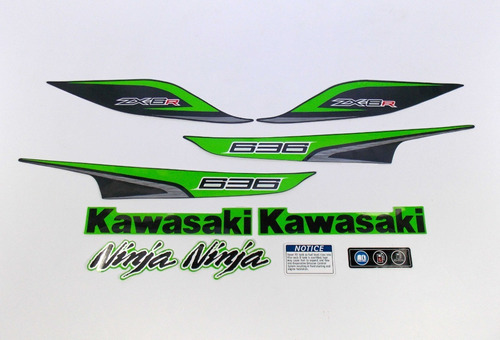Adesivos Faixa Compatível Kawasaki Ninja Zx-6r 636 2013 R636