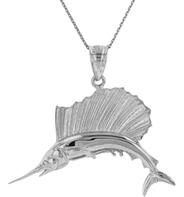 Sea Life Collection .925 Sterling Silver Sailfish Marlin
