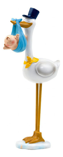 Cake Topper O Figura De Pastel Para Bautizo De Zigueña Azul