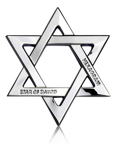 Hexagram Metal Coche Emblem,sixstar Metal  B0bl1ffqwc_140424