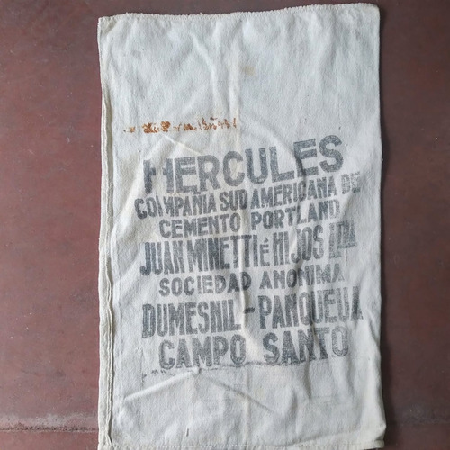 Antigua Bolsa De Tela Cemento Hércules - Cemento Portland (Usado)