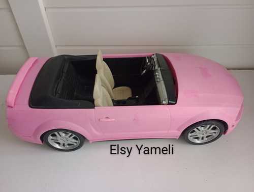 Carro Mustang De Barbie Mattel Rosa