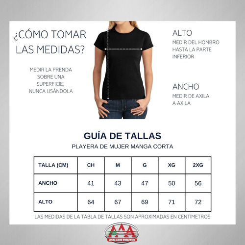 Playera Deportiva Mujer Lucha Libre Aaa Alianzas