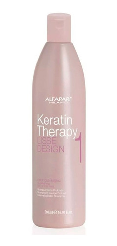 Shampoo Alfaparf Alisado Keratin Lisse Design Paso 1 X 500ml