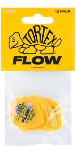 Palheta Dunlop Tortex Flow Standard 0.73mm 12 Unid.