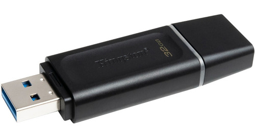 Imagen 3 de 8 de Pendrive Kingston Datatraveler Dtx/32 32gb 3.2 Gen 1 Negro