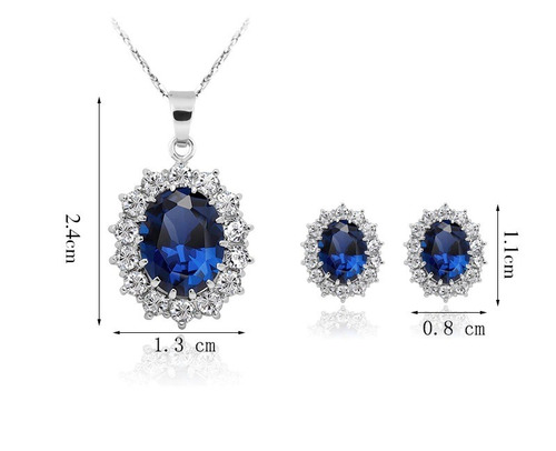 Imagen 4 de 5 de Set Collar Y Aretes Baño Plata 925, Class Antig