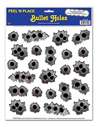 Bullet Holes Peel .n Place Party Accesorio (1 Conteo) (24 / 