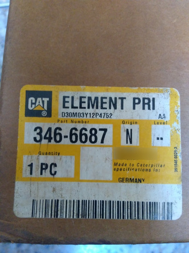 Filtro Aire Cat 346-6687 Original / 914k 910k 920k 910m 914m