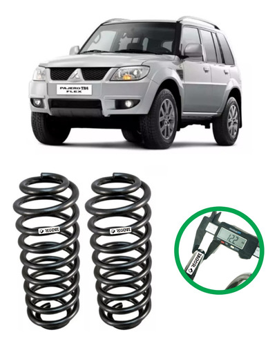 2 Molas Reforçada Gnv Pajero Tr4 Todas 2006 2007 2008 2009