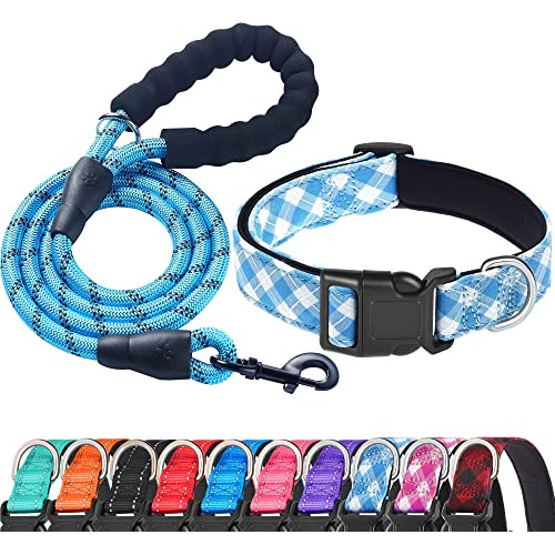 Ladoogo Collar Reflectante Para Perro Acolchado Con Neopreno