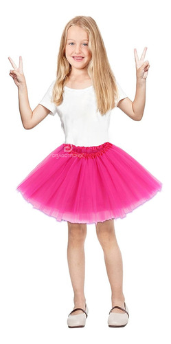 Falda Tutu Niña Colores Hadas Ballet Princesas Halloween Mnr