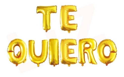 Globos Decoracion Letras  Te Quiero  8 Pzs Oferta 40cm