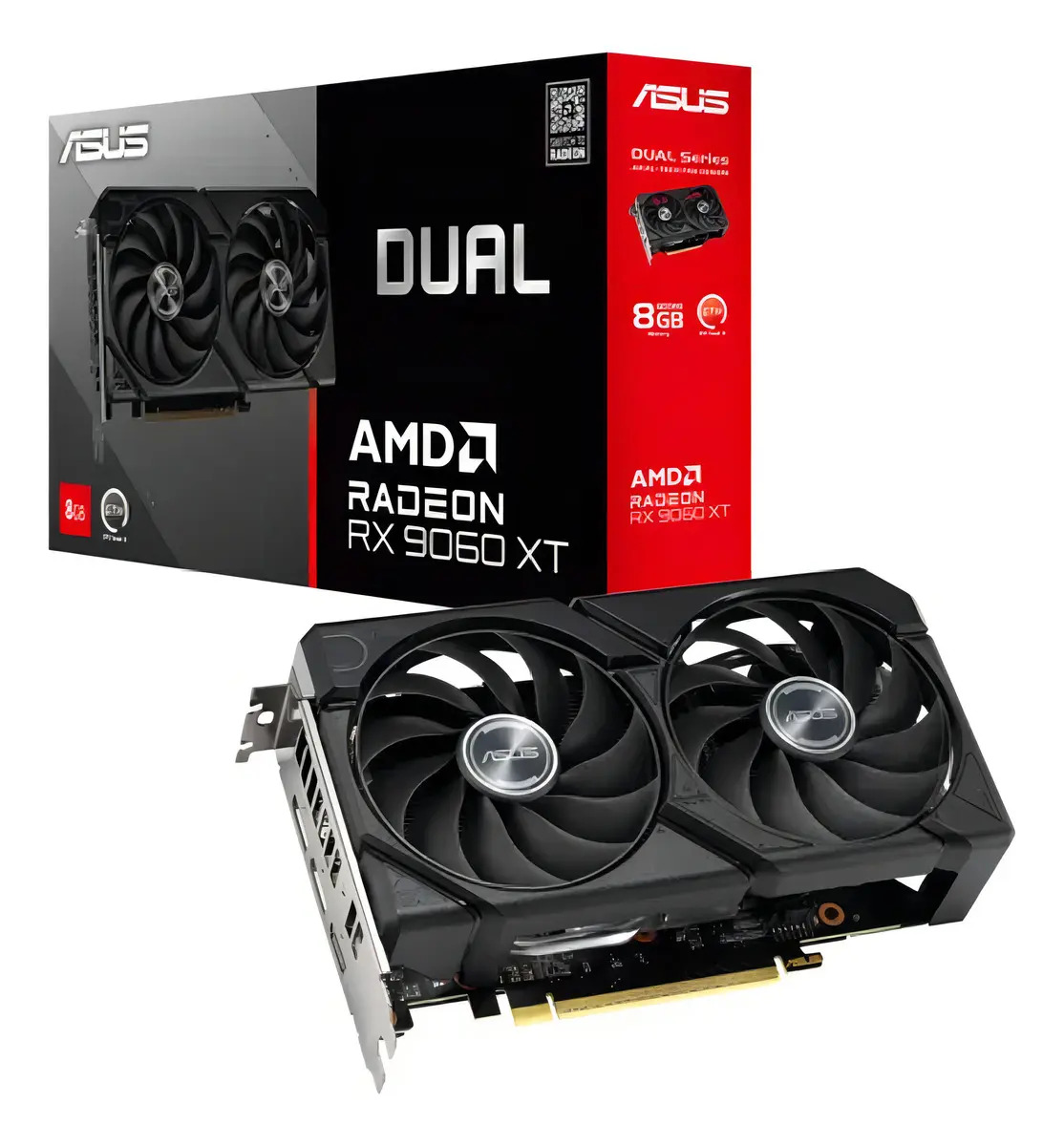 Foto do produto: Placa De Vídeo Asus Rx 9060 Xt Dual 8gb Gddr6 Radeon Hdmi Dp