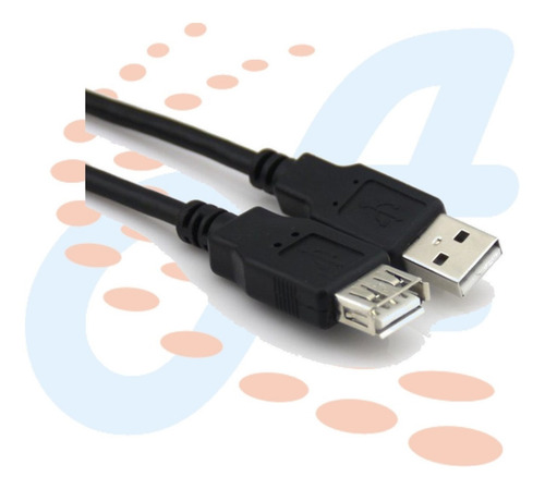 Imagen 3 de 6 de Cable Usb Extension 5metros 2.0 Macho A Hembra Vcom