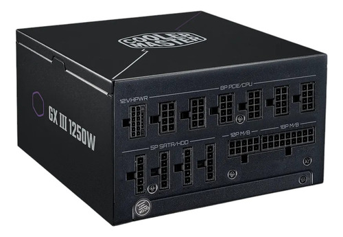 Fuente De Poder Cooler Master Gx3 1250w Gold Atx3.0 Modular
