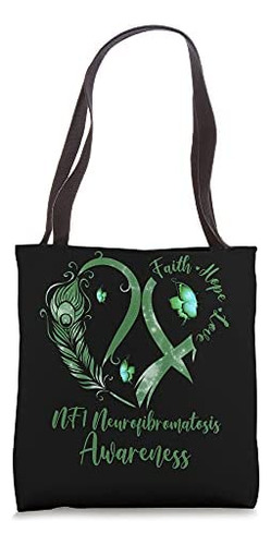 Bolsa De Tela Tu Corazón Mariposa Cinta Verde Nf1 Conciencia