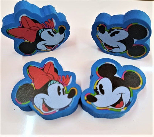 Goma De Lapiz Con Forma Mickey Mouse Y Familia X Unidad