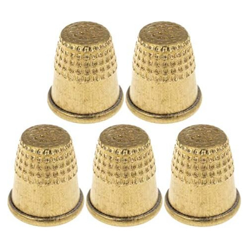 Metal Thimble Finger Protectors - Pack Of 5 - Stainless...