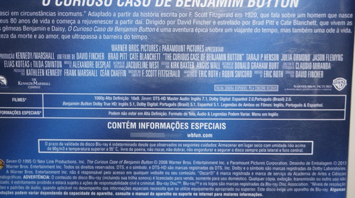 Yz Blu Ray Seven E O Curioso Caso De Benjamin Burton (Usado)