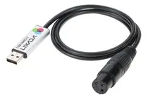 Comprar  Cable Adaptador De Interfaz Lixada Usb A Dmx Led Dmx512