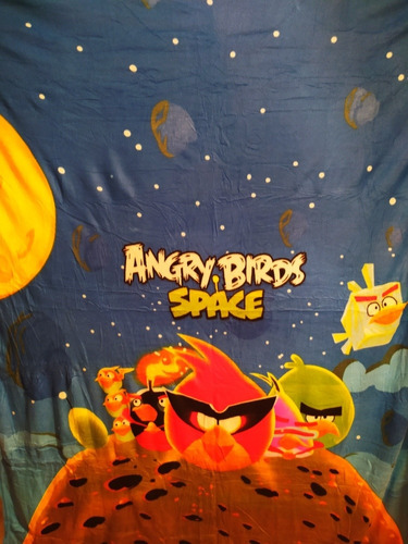 Cobija Polyester Individual De Angry Birds