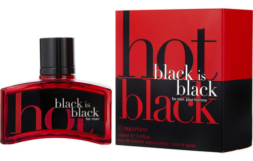 Perfume Nuparfums Black Is Black Hot Edt En Aerosol 100 Ml