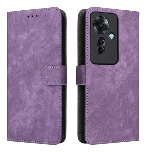 For Oppo Reno11 F 5g Rfid Blocking Pu Wallet Card Slot Case