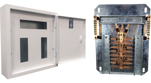 Quadro Distribuição Sobrepor Com Kit Trifásico 16c Din 100a Cor BRANCO RAL 9003 - WEG