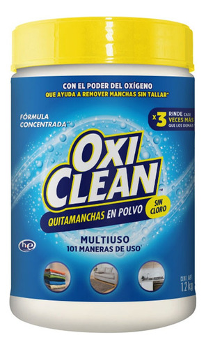 Oxiclean Vérsatil Quitamanchas, 101 multiusos, 1.2kg