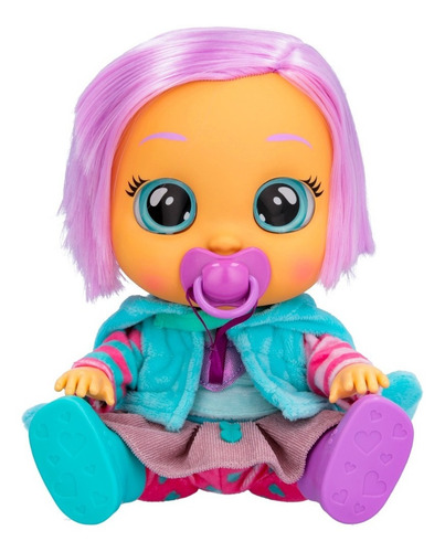 Imagen 4 de 10 de Cry Babies Muñeca Dressy Con Pelo Peina Lala Bebe Lloron Ed
