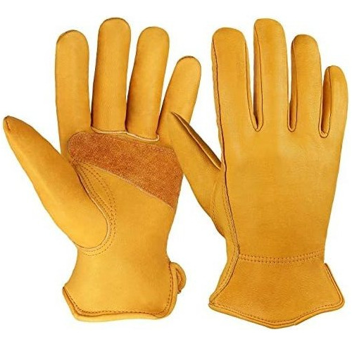 Guantes De Trabajo De Piel Ozero Vaca Grano Guante Para Moto