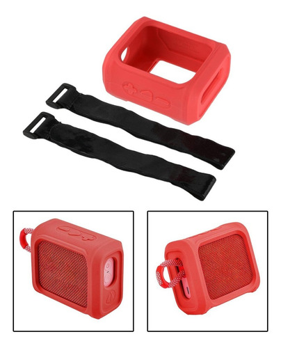 . Capa Protetora De Subwoofer Flexível Vermelho Go3 Audio