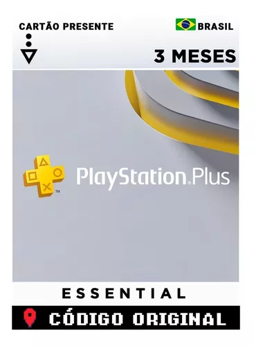 Comprar Cartão Ps Playstation PSN Plus ESSENTIAL 3 Meses - Brasil