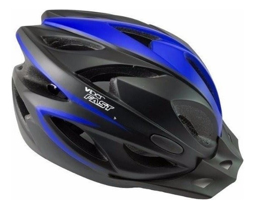 Casco Bicicleta Con Visera C/ Regulacion + Ventilaciones Color Azul Viper Talle M