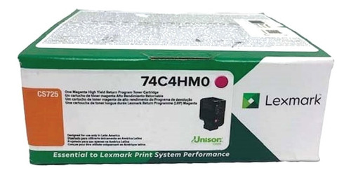 Toner Lexmark 74c4hm0 Magenta Cs725 725 Original