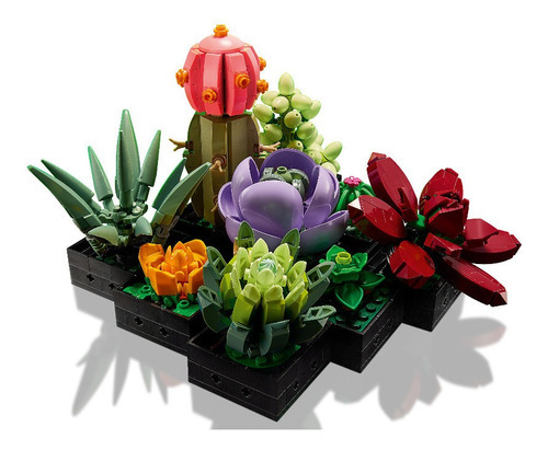 Lego Botanical Collection 10309, jarrones con plantas suculentas, número de piezas: 771