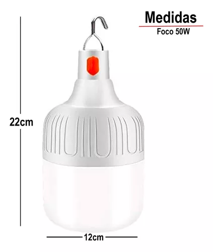 Foco Led Recargable Capsula Emergencia Portátil Lumina 250w